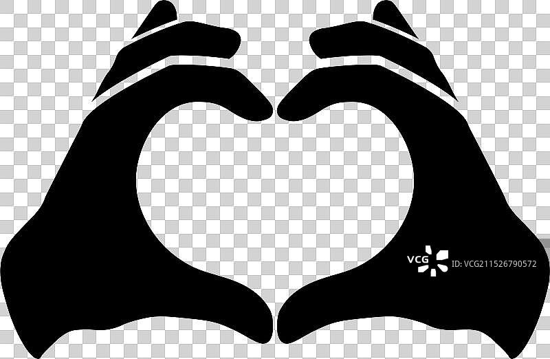 双手比心图片素材
