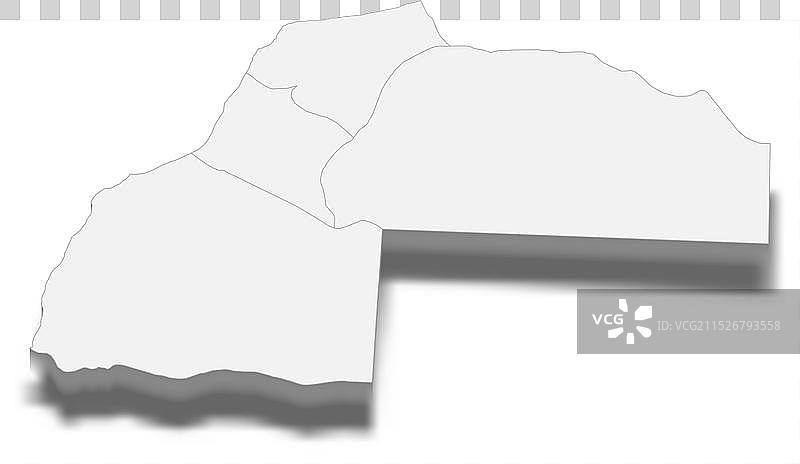 阿尤恩-萨基亚-哈姆拉地区2.5D地图图片素材