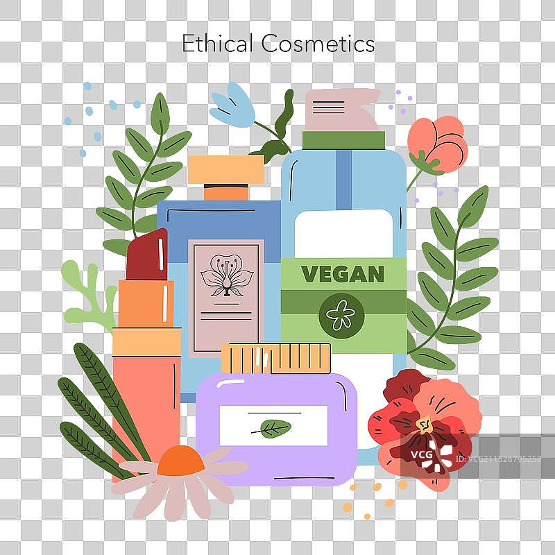 化妆品平面图图片素材