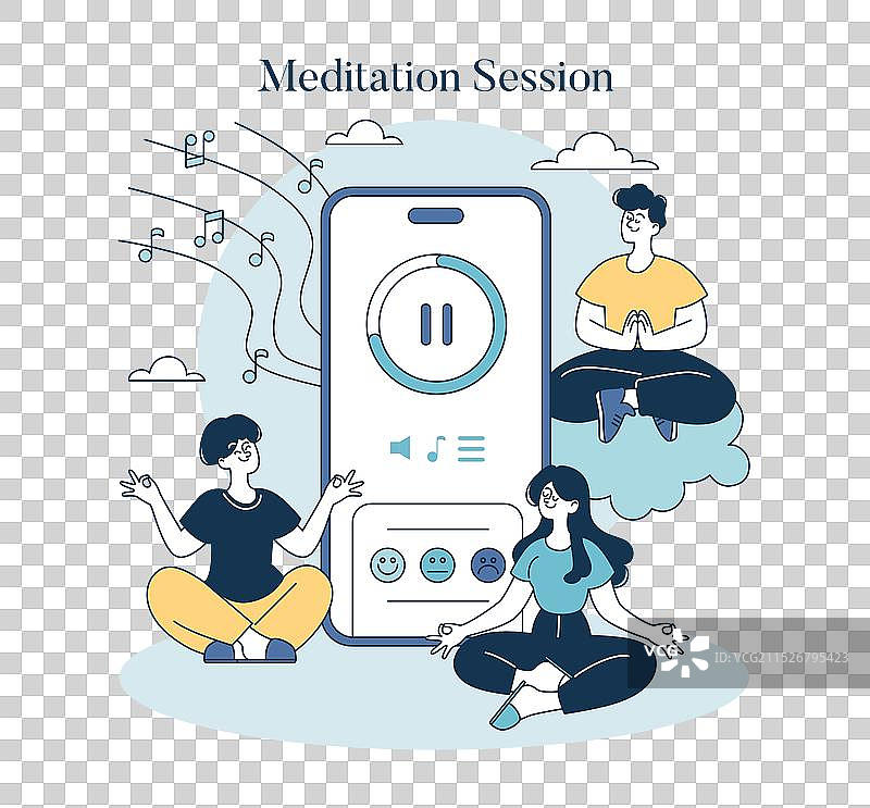 健康技术扁平设计图片素材