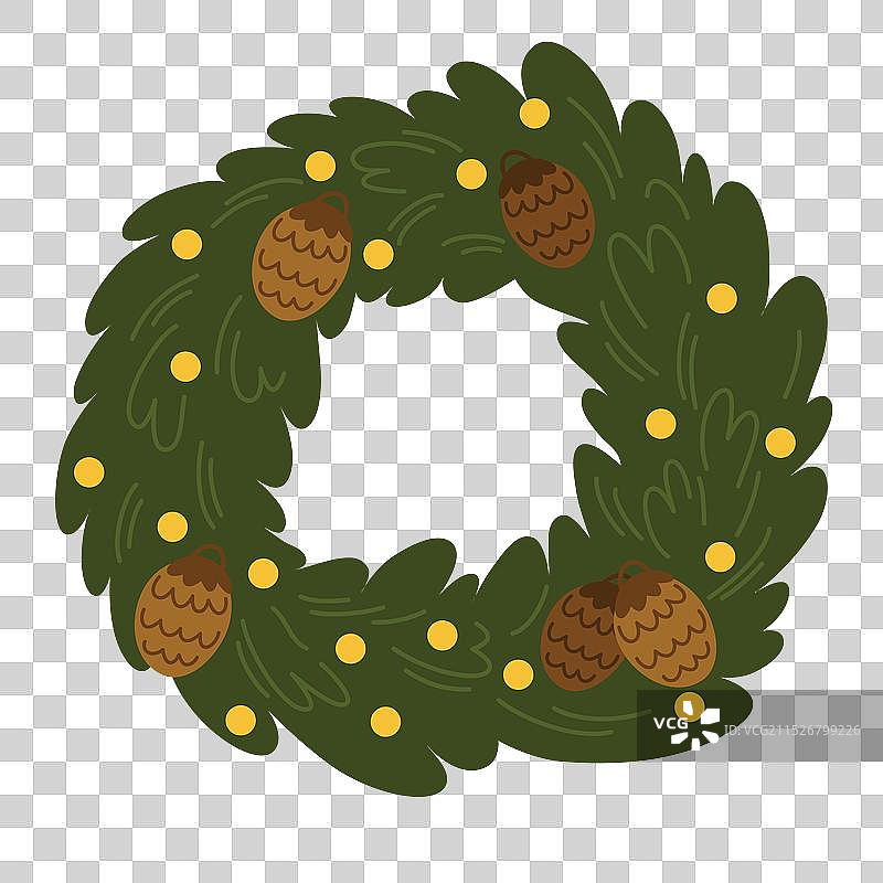 2216圣诞花环2图片素材