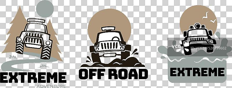 越野探险俱乐部徽章图片素材