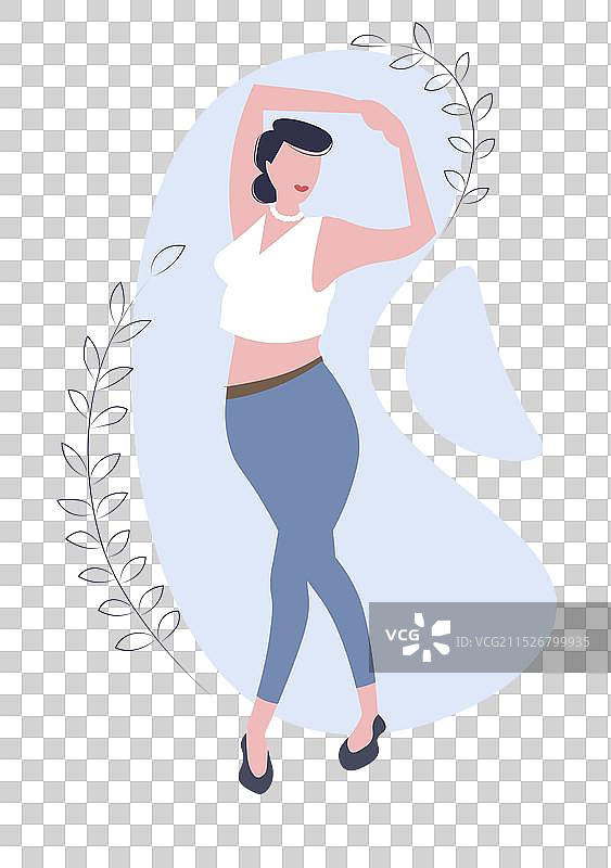 女士牛仔裤图片素材