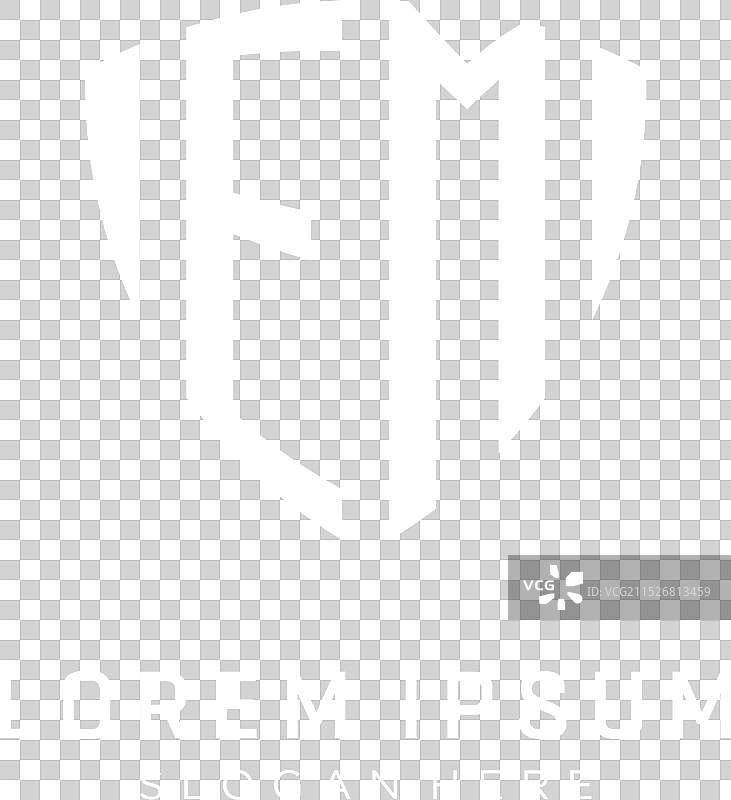 EM字母logo盾牌造型创意logo图片素材