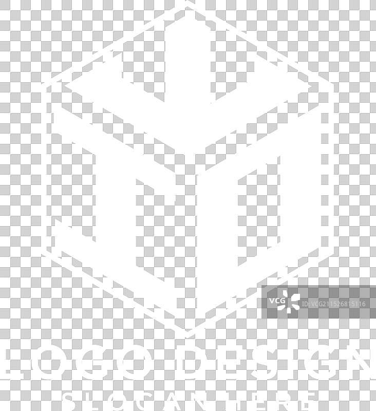 首字母IO六边形创意几何Logo图片素材