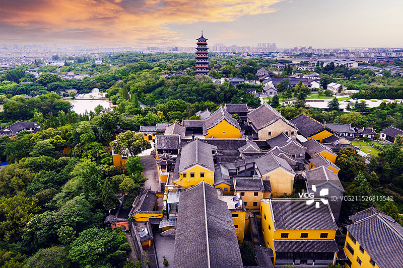江苏扬州，城市风景。图片素材