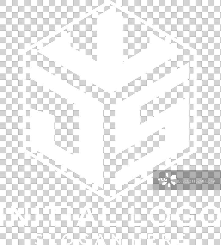 JS字母logo 六边形创意几何图形图片素材
