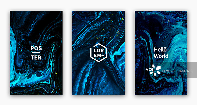 自然抽象流体艺术装饰海报图片素材