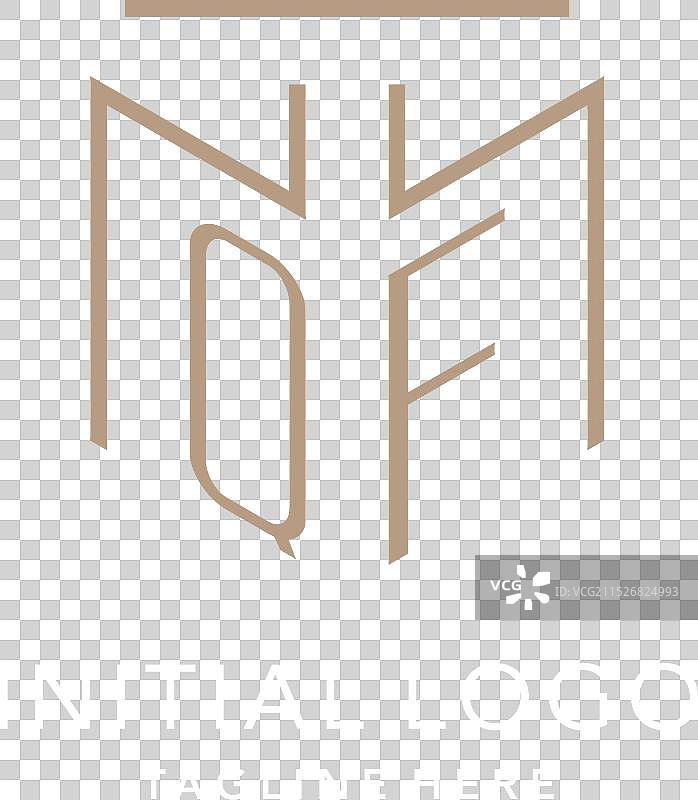 奢华现代qf标志几何图案图片素材