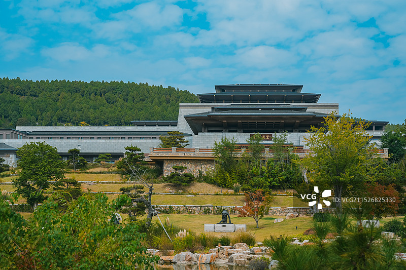 山东省济宁市曲阜尼山圣境尼山讲堂 尼山世界文明论坛举办地图片素材