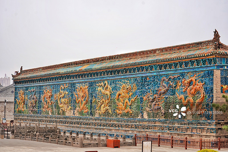 大同九龙壁图片素材