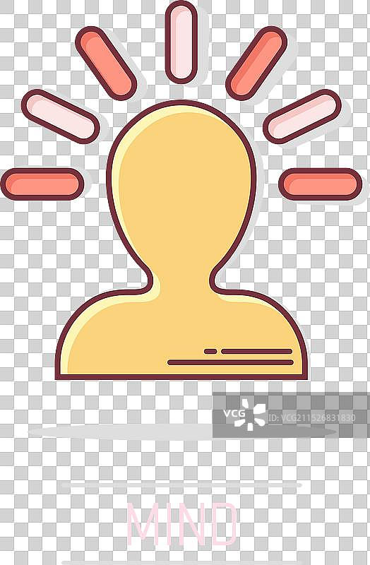 漫画风格的人类苦恼图标图片素材