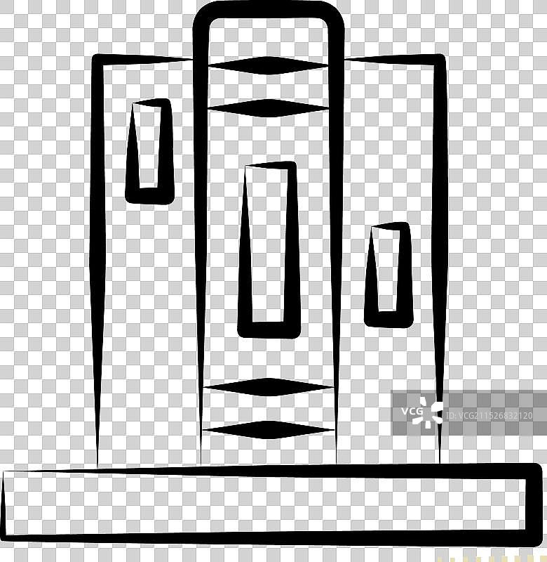 与家居装饰符号相关的书挡图标图片素材