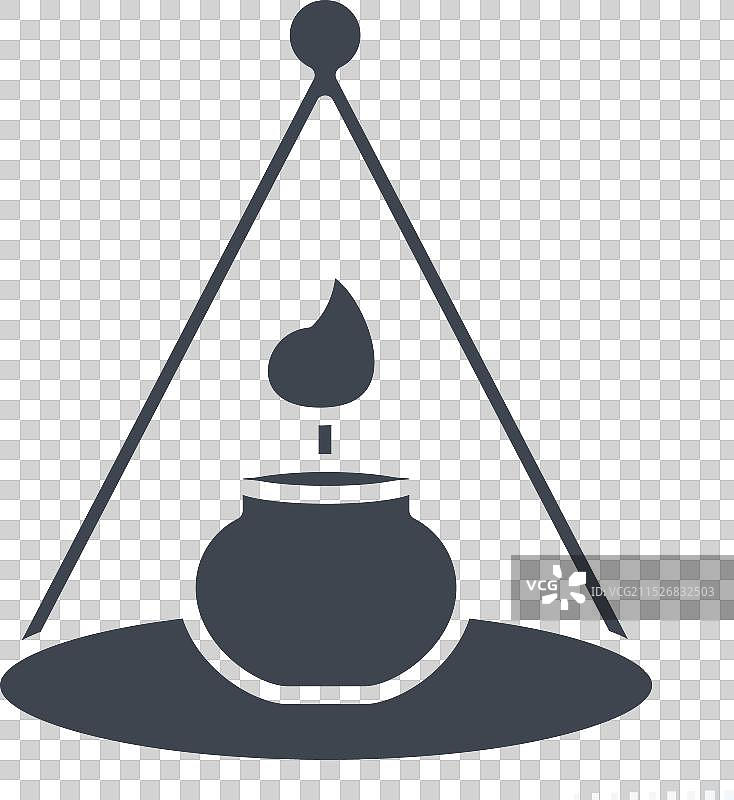 家居装饰蜡烛图标图片素材