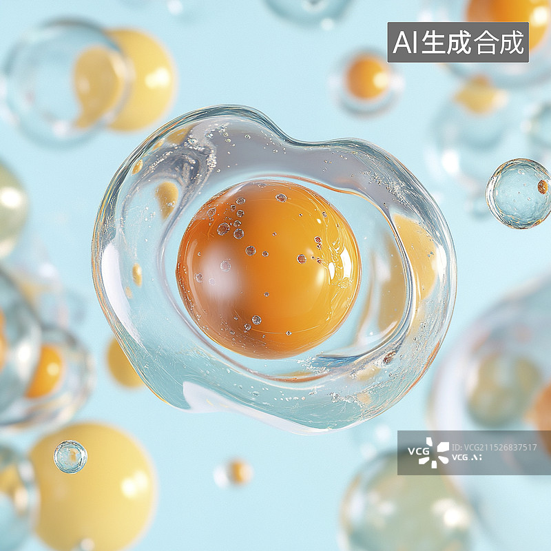 【AI数字艺术】受精卵细胞分裂分化概念医学图图片素材