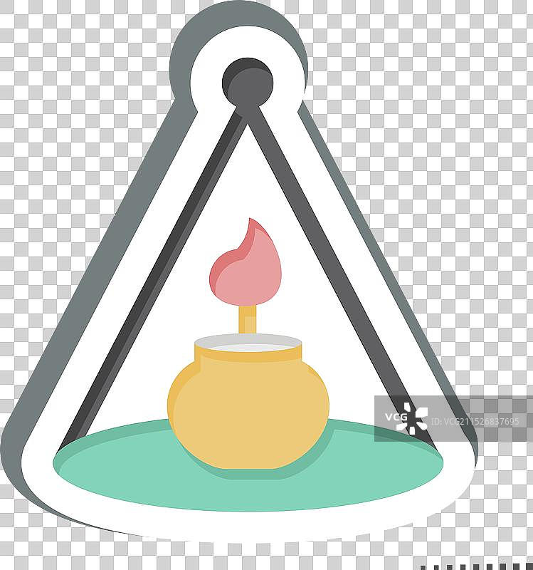 与家居装饰符号相关的蜡烛贴纸图片素材