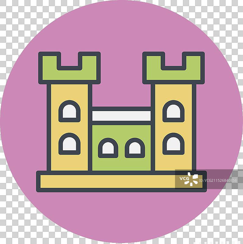 与爱尔兰符号相关的马拉海德城堡图标图片素材