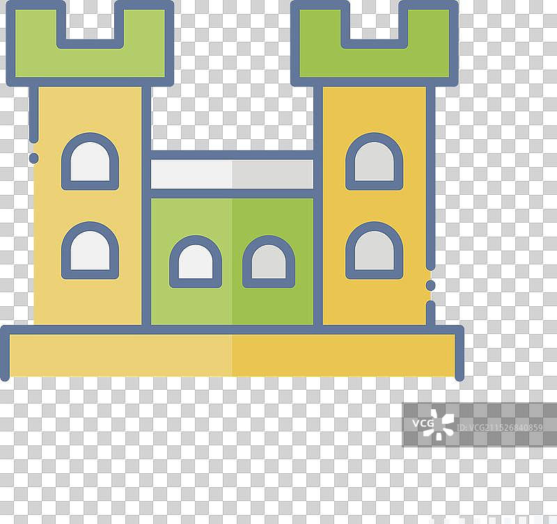 与爱尔兰符号相关的马拉海德城堡图标图片素材