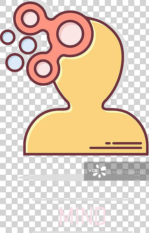 漫画风格的人类苦恼图标图片素材