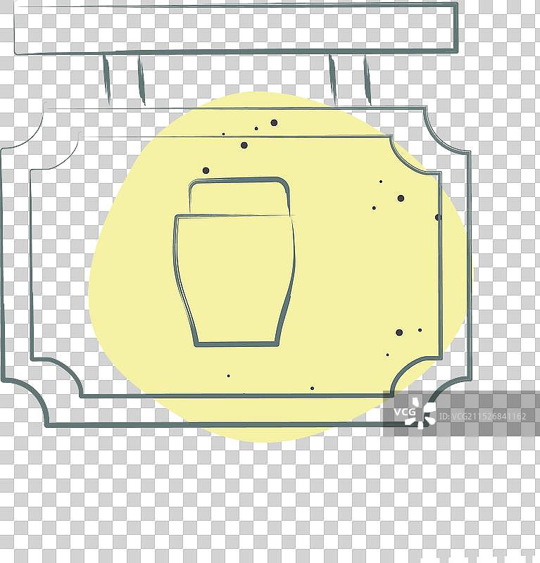 爱尔兰相关酒吧图标彩色图案图片素材