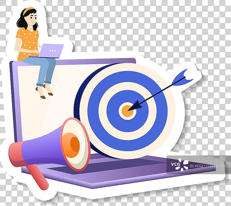 小众营销行为贴纸图片素材