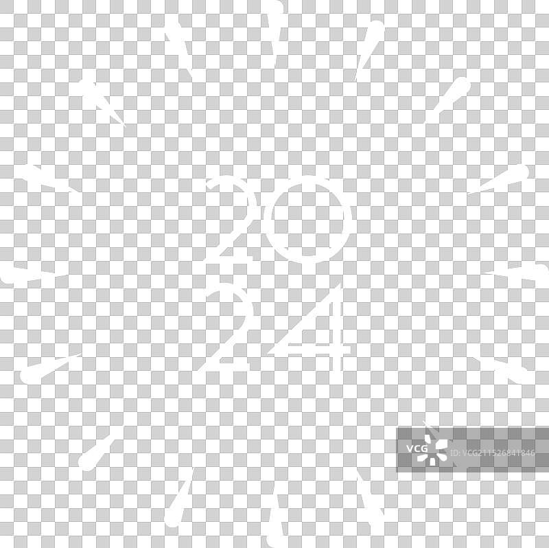 2024新年快乐标志设计图片素材