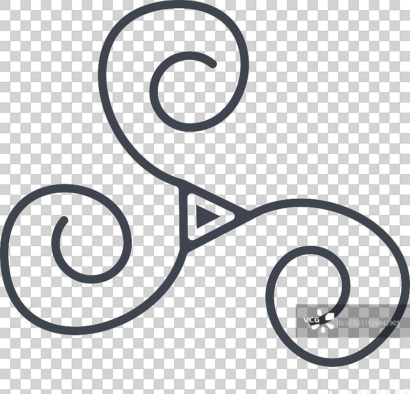 爱尔兰三曲枝图示图标图片素材