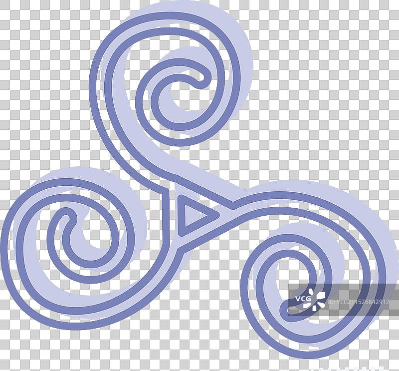 与爱尔兰符号双色调相关的三曲腿图图标图片素材