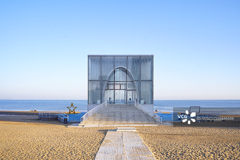 烟台金沙滩公园图片素材