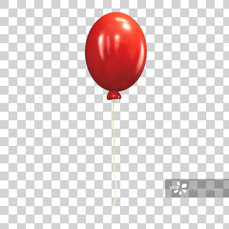 气球节日喜庆装饰3D卡通插画元素图片素材