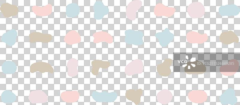 一组手绘的松散圆形和椭圆形材质图片素材