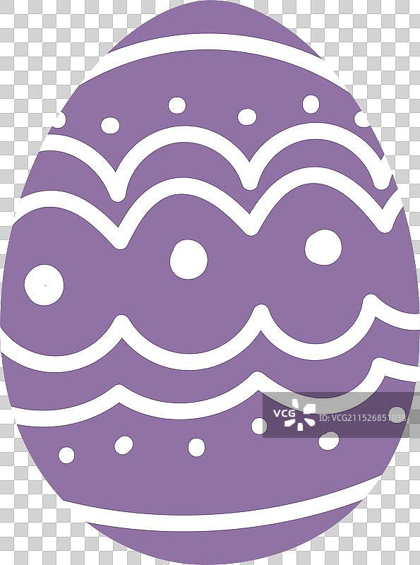 装饰好的复活节彩蛋图标，复活节季节图片素材