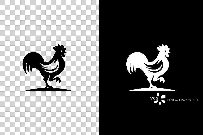 可爱的母鸡图标设计图片素材