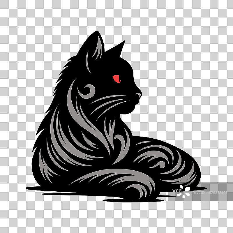 优质猫剪影图片素材