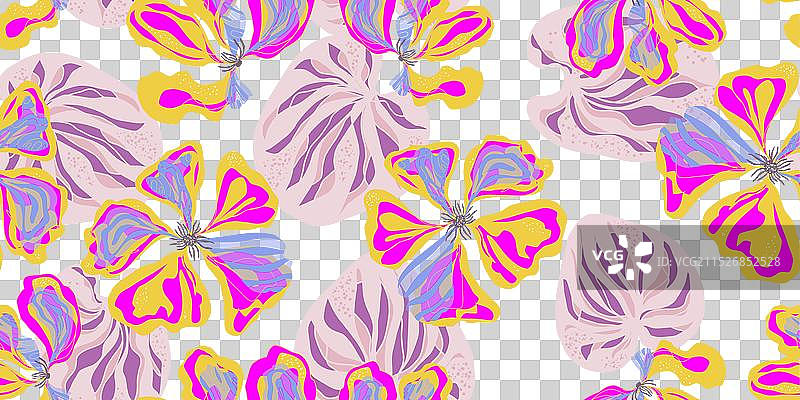 旱金莲花饰品绽放风格图片素材