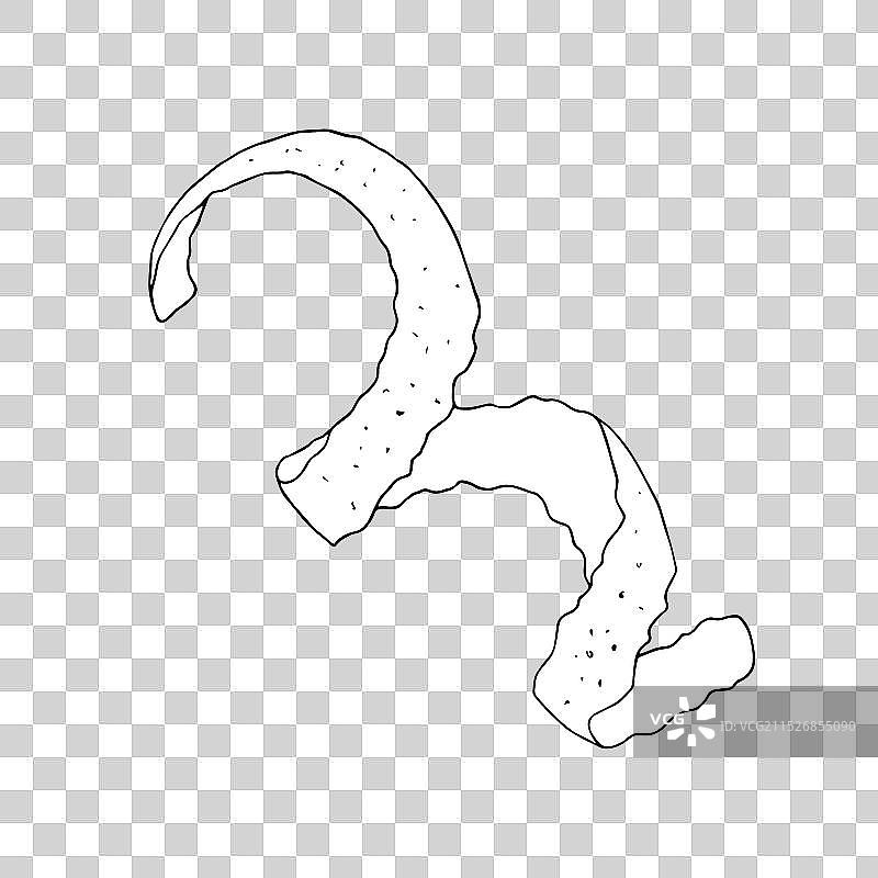 橙子柠檬果皮轮廓图片素材