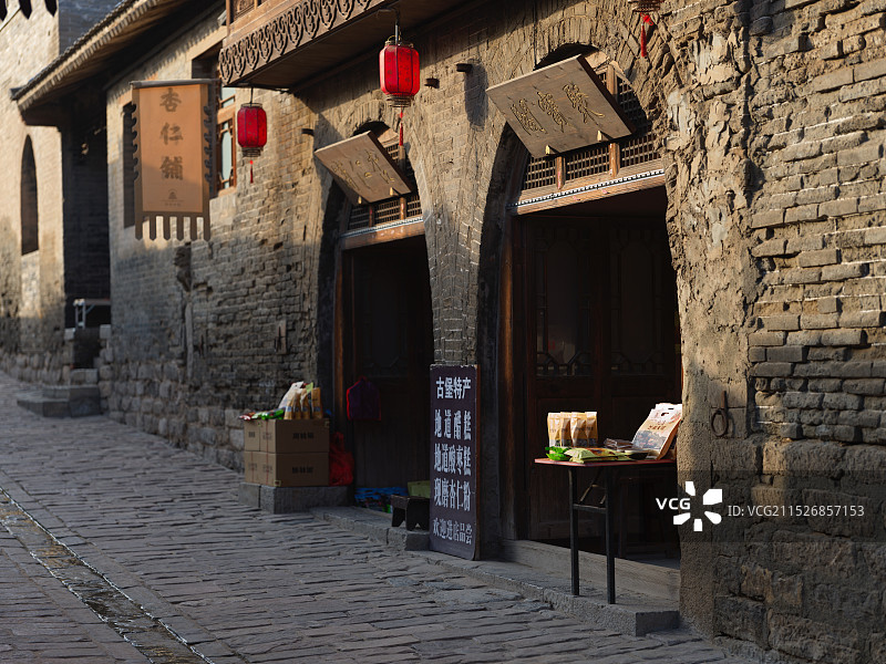 张壁古堡街道图片素材