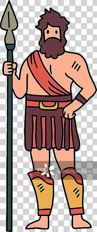 穿着罗马服装的男人图片素材