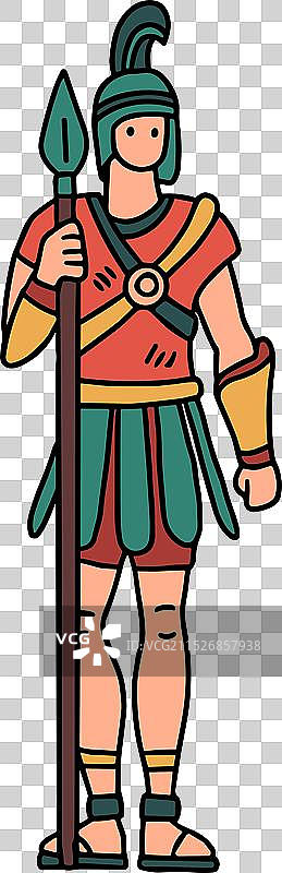 穿着罗马服装的男人图片素材