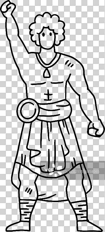 穿着罗马服装的男人图片素材