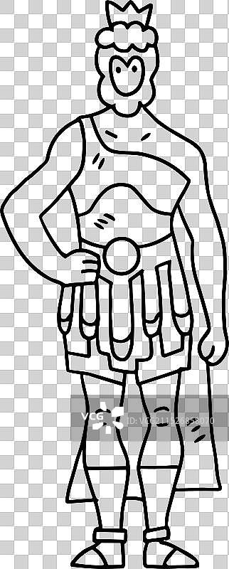 穿着罗马服装的男人图片素材