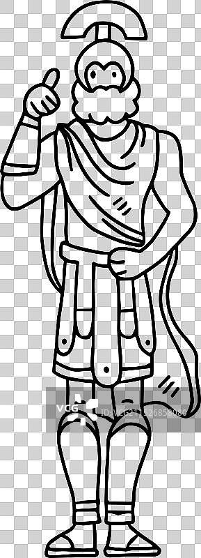 穿着罗马服装的男人图片素材