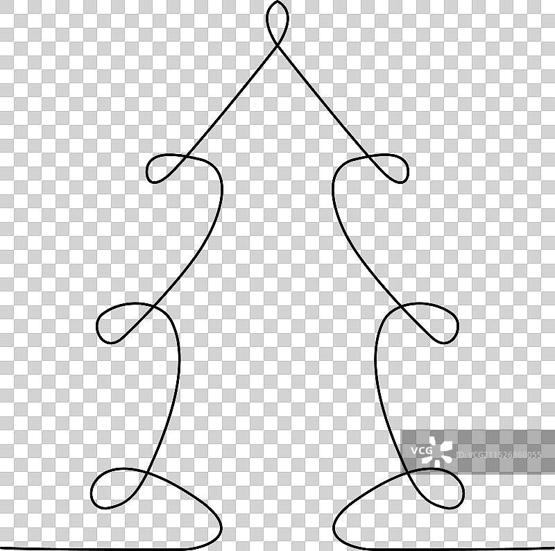 圣诞树连续画图片素材