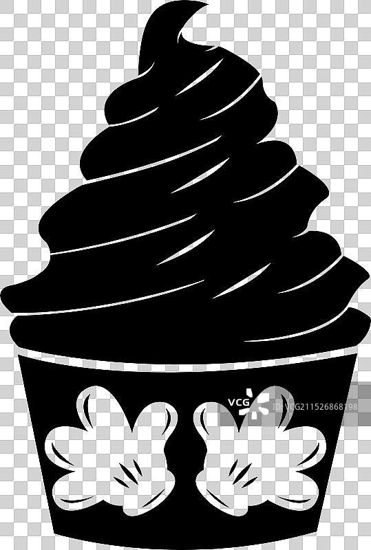 米老鼠冰淇淋杯艺术图片素材