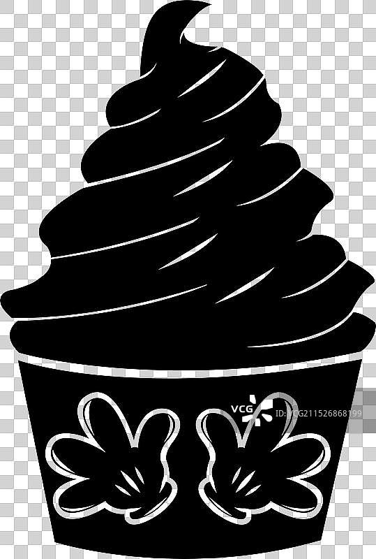 米老鼠冰淇淋杯艺术图片素材