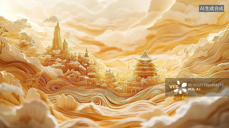 【AI数字艺术】高级古风背景图片素材