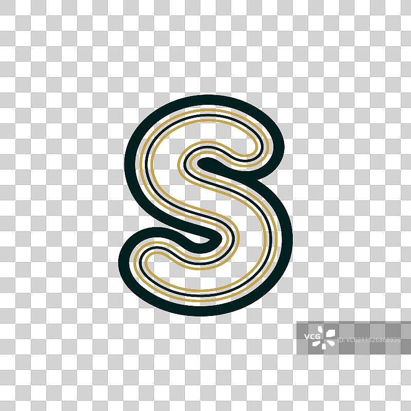 字母标志奢华装饰艺术风格标志设计图片素材