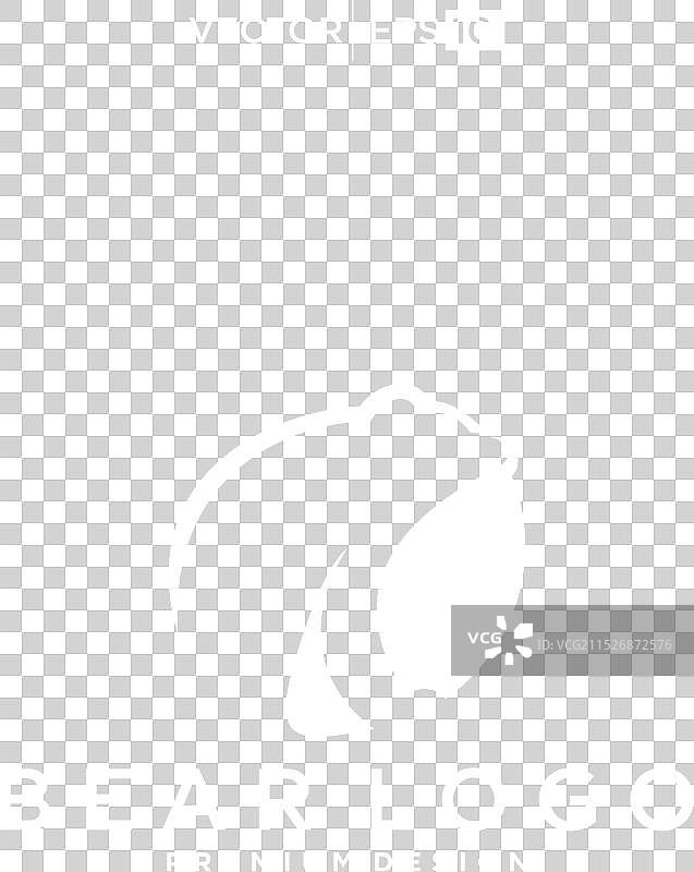 熊标志动物设计图形图片素材