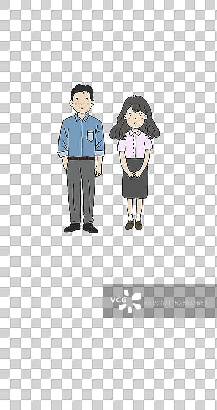 考场人物图鉴之监考老师图片素材