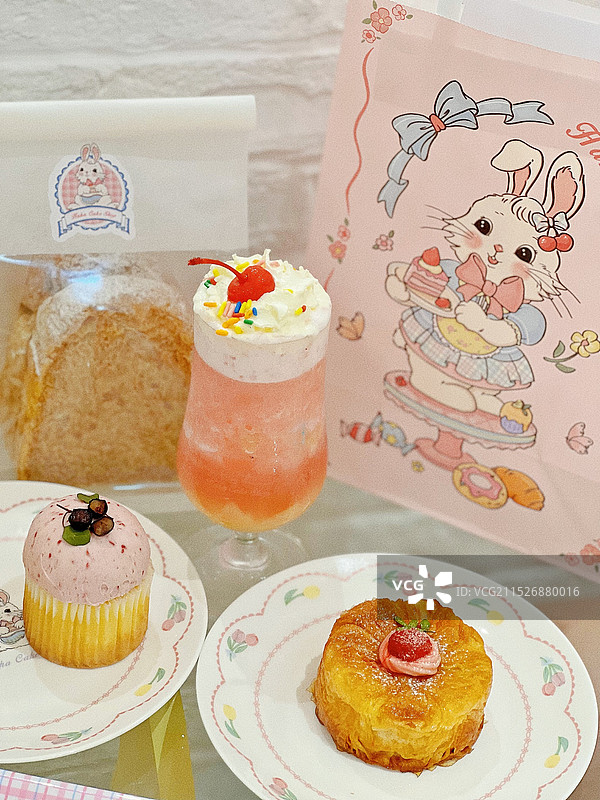 下午茶点心蛋糕饮品图片素材